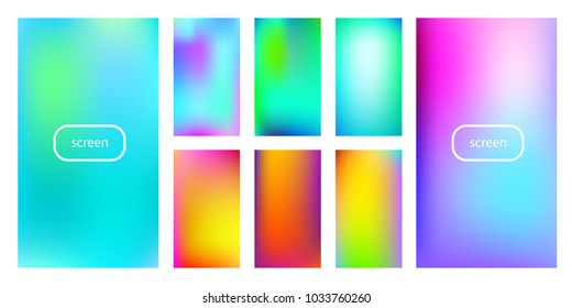 Soft color background. Soft color gradients. Modern screen vector design for mobile app.