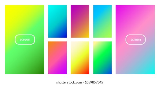 Soft color background. Soft color gradients. Modern screen vector design for mobile app.
