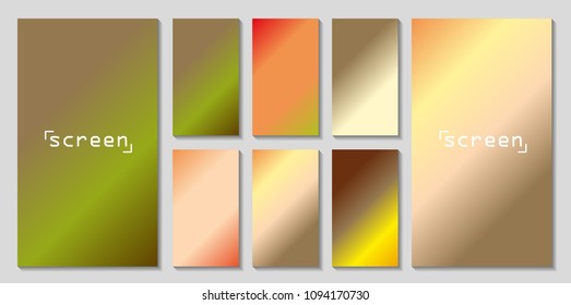 Soft color background. Soft color gradients. Modern screen vector design for mobile app.
