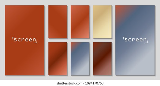 Soft color background. Soft color gradients. Modern screen vector design for mobile app.