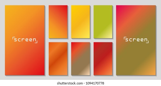 Soft color background. Soft color gradients. Modern screen vector design for mobile app.