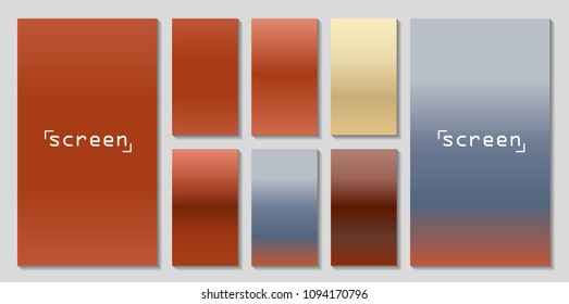 Soft color background. Soft color gradients. Modern screen vector design for mobile app.
