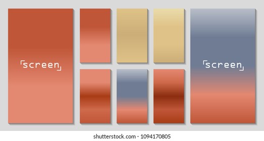 Soft color background. Soft color gradients. Modern screen vector design for mobile app.