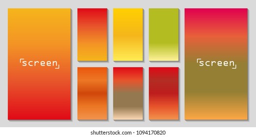 Soft color background. Soft color gradients. Modern screen vector design for mobile app.