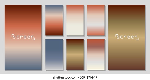 Soft color background. Soft color gradients. Modern screen vector design for mobile app.