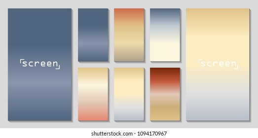 Soft color background. Soft color gradients. Modern screen vector design for mobile app.