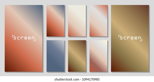 Soft color background. Soft color gradients. Modern screen vector design for mobile app.