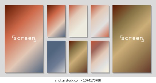 Soft color background. Soft color gradients. Modern screen vector design for mobile app.