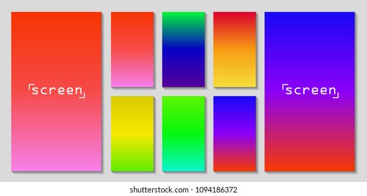 Soft color background. Soft color gradients. Modern screen vector design for mobile app.