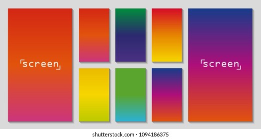 Soft color background. Soft color gradients. Modern screen vector design for mobile app.