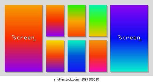 Soft color background. Soft color gradients. Modern screen vector design for mobile app.