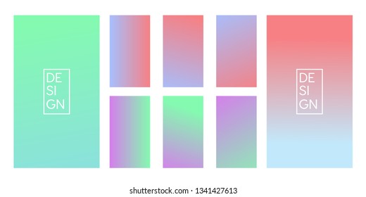 Soft color background. Modern and abstract screen vector design for social media. Soft color gradients. 