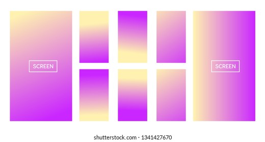 Soft color background. Modern and abstract screen vector design for social media. Soft color gradients. 