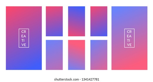 Soft color background. Modern and abstract screen vector design for social media. Soft color gradients. 