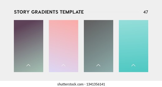 Soft color background. Modern screen vector design for mobile app. Soft color gradients. Gradients template for social media.
