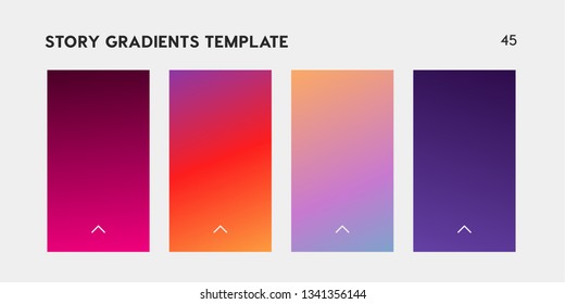 Soft color background. Modern screen vector design for mobile app. Soft color gradients. Gradients template for social media.
