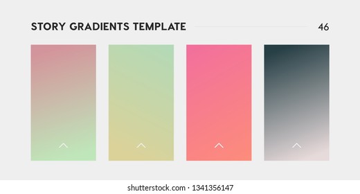 Soft color background. Modern screen vector design for mobile app. Soft color gradients. Gradients template for social media.
