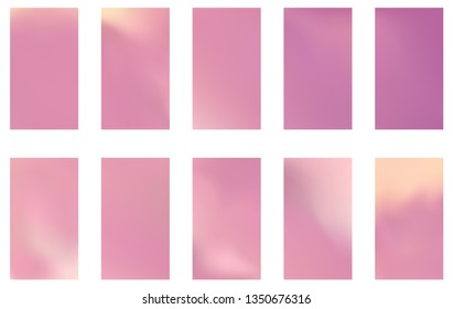 Soft color background. Modern screen vector design for mobile app. Soft color gradients.
