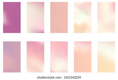 Soft color background. Modern screen vector design for mobile app. Soft color gradients.