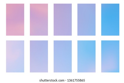 Soft color background. Modern screen vector design for mobile app. Soft color abstract gradients.