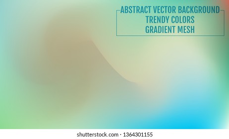 Soft color background. Modern screen vector design for mobile app or user interface. Soft color gradients. Nature backdrop.  Ecology concept for your graphic design, banner or poster