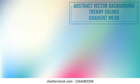 Soft color background. Modern screen vector design for mobile app or user interface. Soft color gradients. Nature backdrop.  Ecology concept for your graphic design, banner or poster