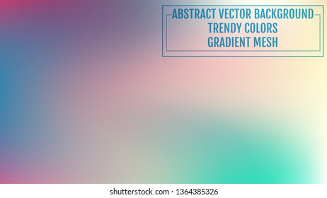 Soft color background. Modern screen vector design for mobile app or user interface. Soft color gradients. Nature backdrop.  Ecology concept for your graphic design, banner or poster