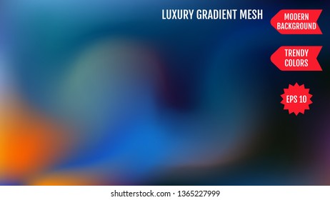 Soft color background. Modern screen vector design for mobile app. Soft color gradients. Abstract mesh gradient.