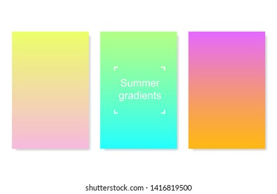 Soft color background. Modern screen vector design for mobile app. Soft color gradients. Vector illustration.
