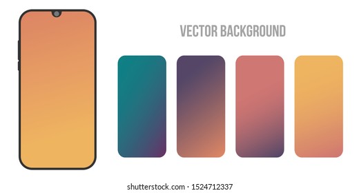 Soft color background. Modern screen vector design for mobile app. Soft color abstract gradients.
