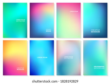 Soft color background  Modern screen vector design for mobile app  Soft color gradients