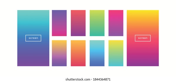 Soft color background. Modern screen vector design for mobile app. Soft color gradients.