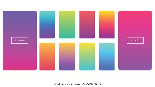 Fondo de color suave. Diseño vectorial de pantalla moderna para aplicaciones móviles. Gradientes de color suave.