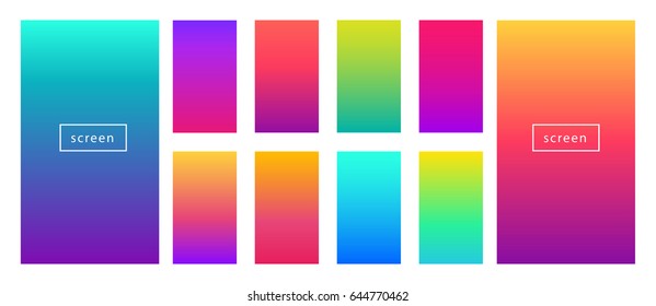 Modern background app gradients