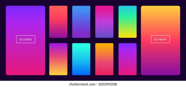 Soft color background dark  Modern screen vector design for mobile app  Soft color abstract gradients 