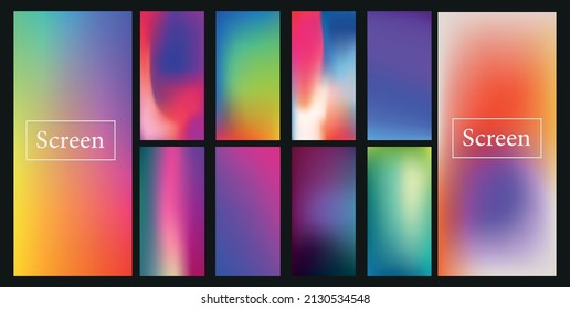Soft color background dark  Modern screen vector design for mobile app 