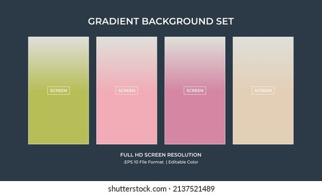 Soft color background on dark. Modern screen vector design for mobile app. Soft color abstract gradients.