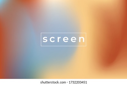Soft color background.Modern screen vector design for mobile app. Soft color abstract gradients