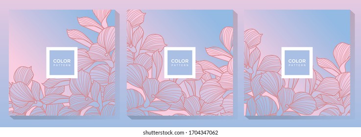 Soft Color Botanical Pattern Design