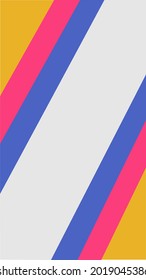 Rayas diagonales de color suave en fondo blanco. Diseño vertical para banner, afiche, portada, tarjeta de saludo, folleto, plantilla, presentación.