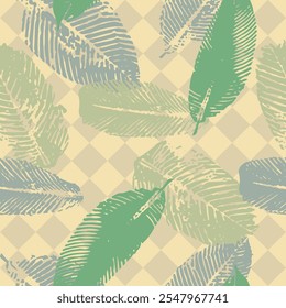 soft color exotic leaves pattern background