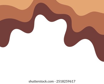 soft color flat style liquid chocolate