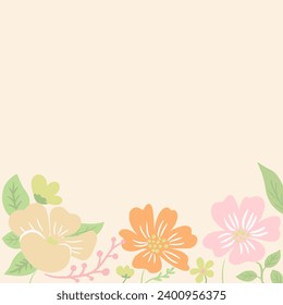 Soft Color Floral Flowers Background