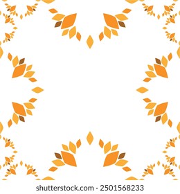 soft color flower frame design	