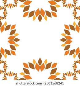 soft color flower frame design	