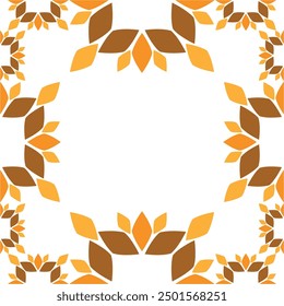 soft color flower frame design	