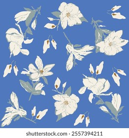 soft color flower pattern, flowers, bouquet, summer pattern, 
