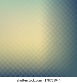 Soft color geometric, mosaic hipster design background. 