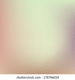 Soft color geometric, mosaic hipster design background. 