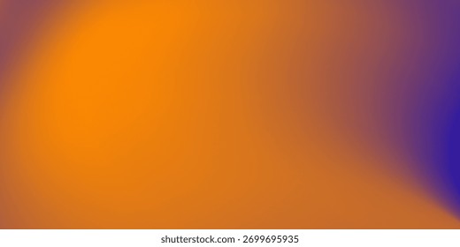 A gradação de cor suave simples e contraste entre o laranja quente e o azul escuro dominante, cria uma impressão dinâmica